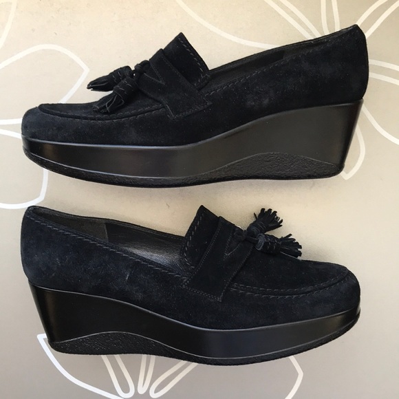 stuart weitzman platform loafers